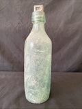 Antique Glass Bottle TH WAITES LONDON & RILEYS NEWPORT PAGNELL Stopper - (1023)