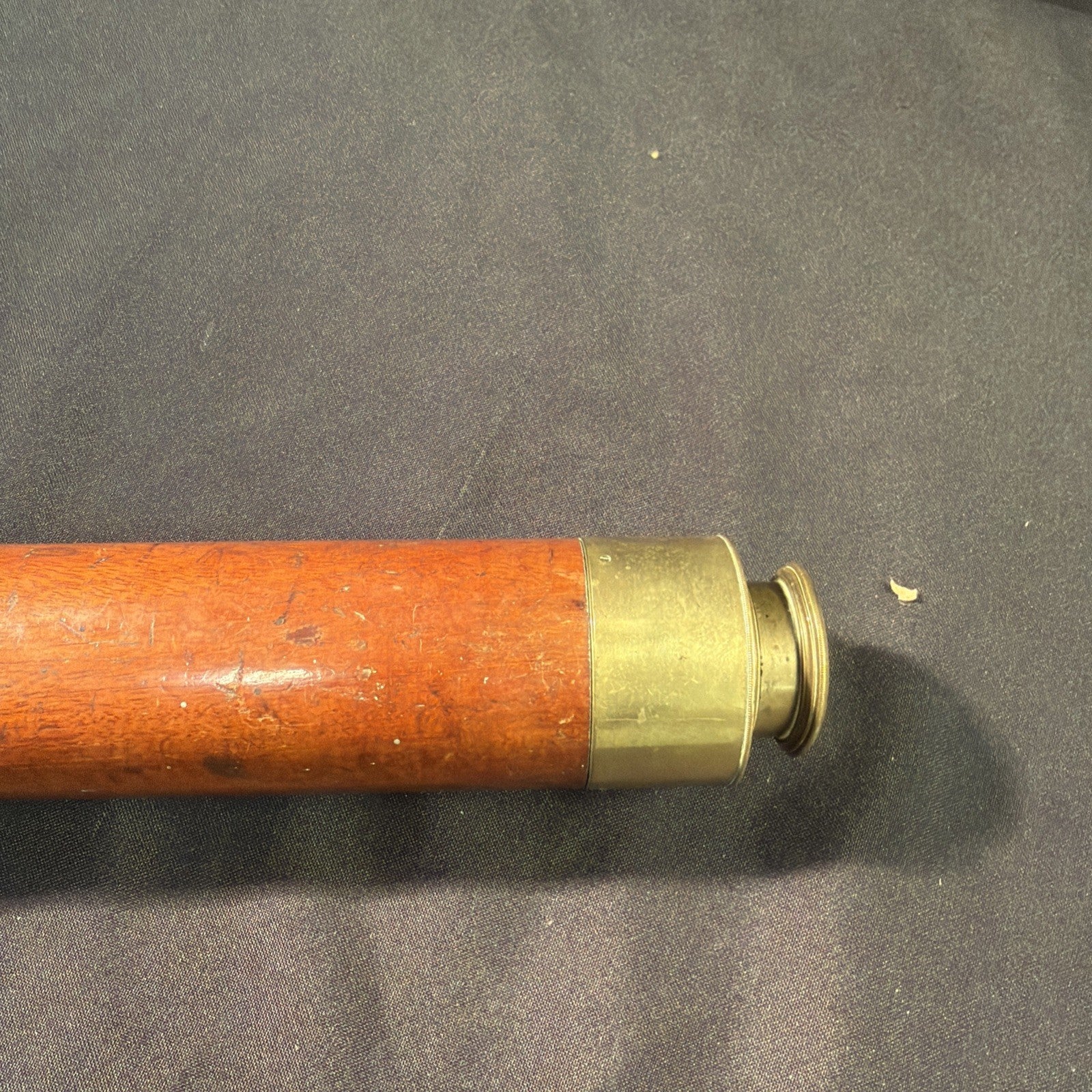 Antique Early 1800's Georgian Telescope By J Abraham Mahogany Case  - (1995)