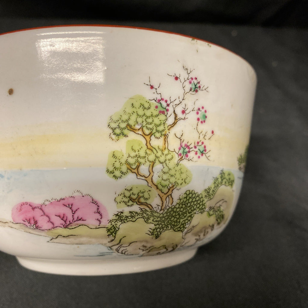 Vintage Japanese Rice Bowl Hand Painted Made in Japan - (1664)