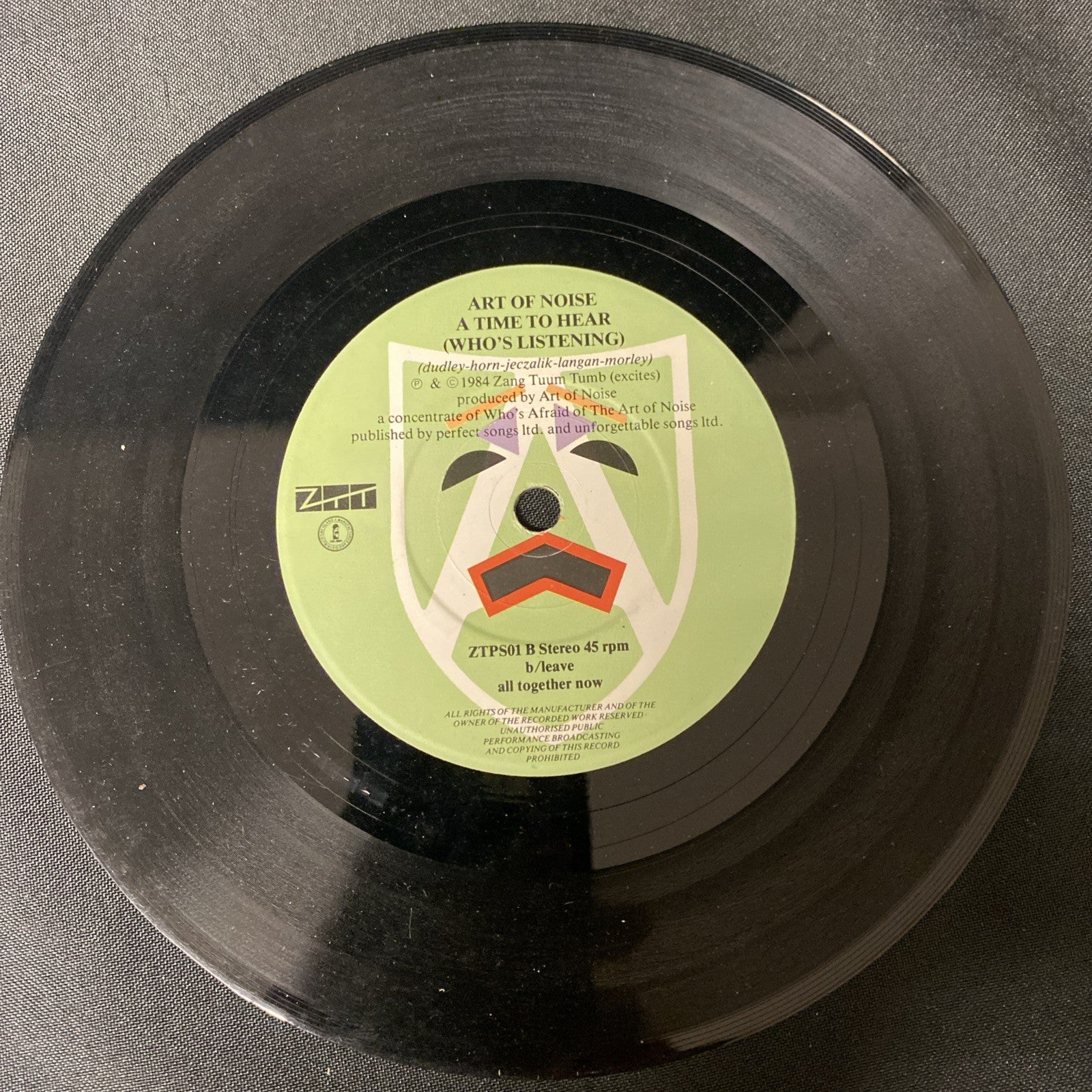 VINYL RECORD - The Art Of Noise are Close (To The Edit) 7" Single (1435)