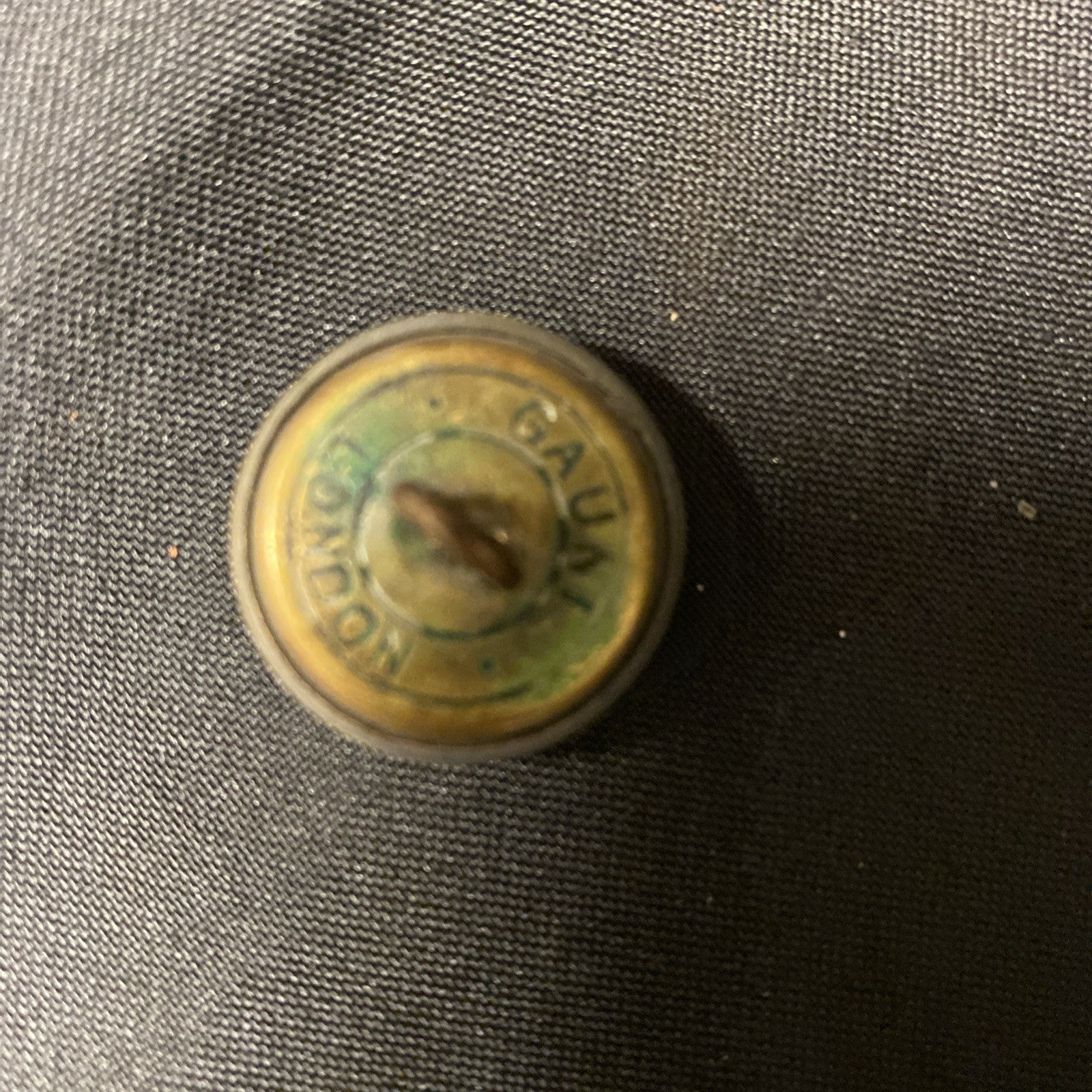 FIRE BRIGADE Vintage Tunic Button - LEICESTERSHIRE Fire Brigade 25mm  - (7582