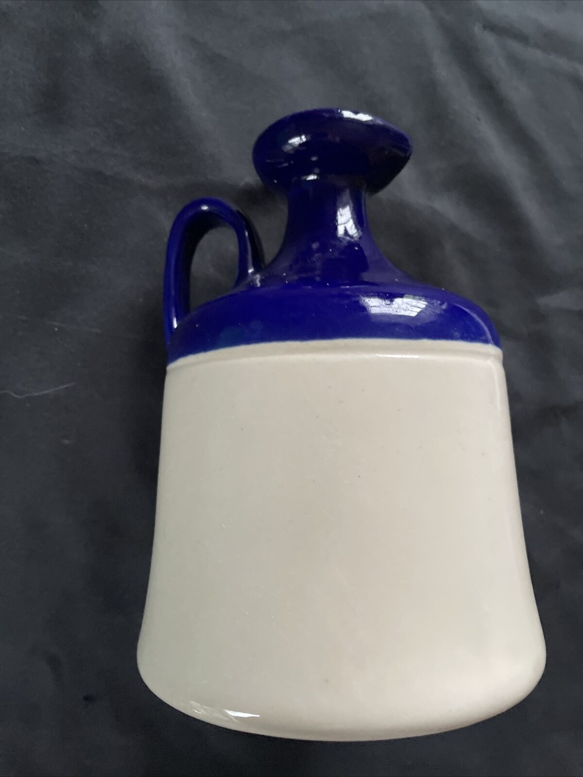 Vintage Grants Deluxe Scotch 7" Stoneware Bottle Jug (Empty) rare blue - 9371