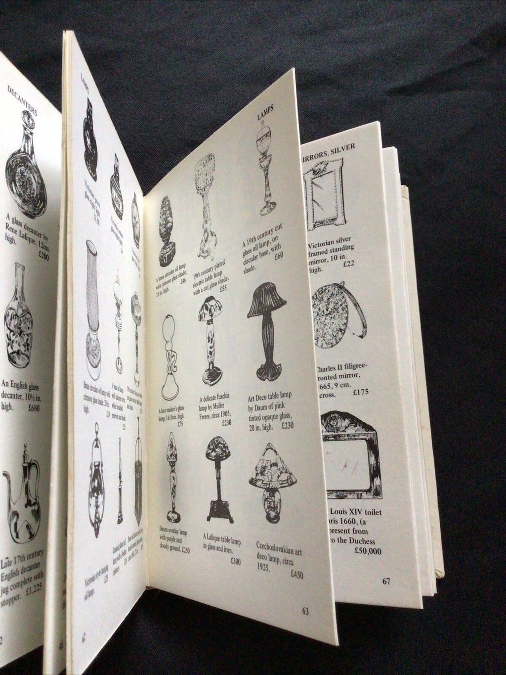 BOOK - Lyle pocket Antiques & Their Values 1976 - GLASS - (8590)