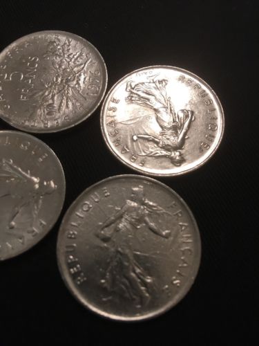 France 5 Francs Coins All 1970's x 6 - (2800)