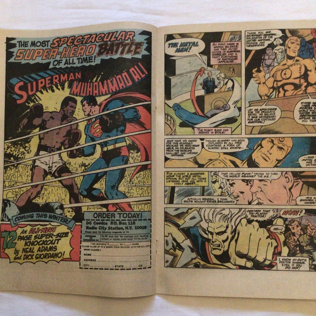 COMIC - DC Comics  METAL MEN The Inheritor kills - Feb 1978(8872)