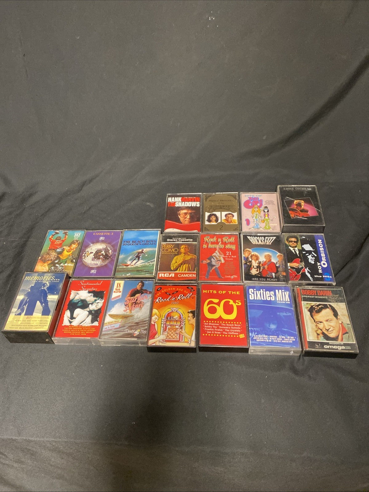 20 Cassette tapes Mainly 50's / 60's / 70's Bucks Fizz Como Cochran - (1741)