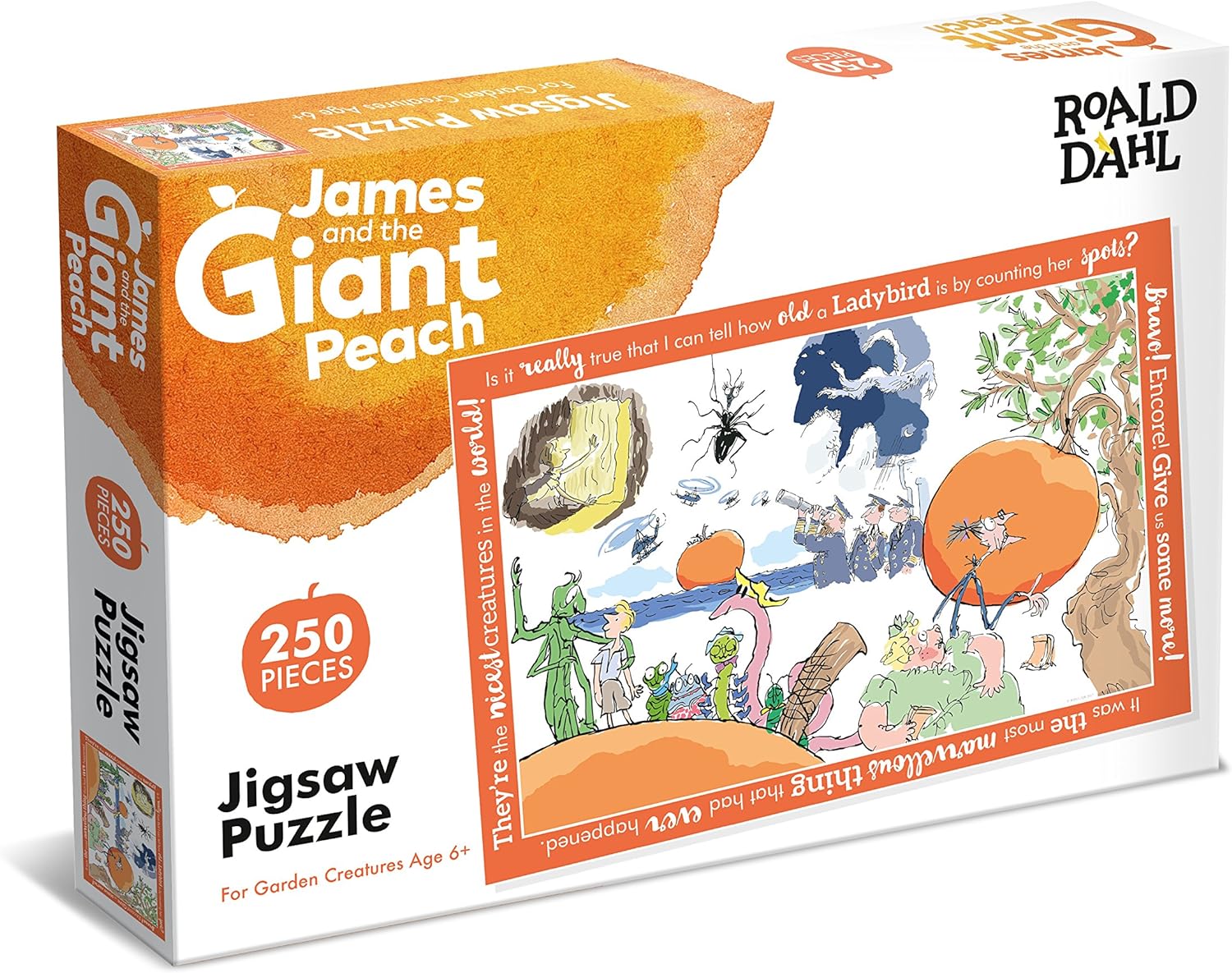 Roald Dahl Jigsaw Puzzle 250 Pieces Age 6+ - James and The Giant Peach