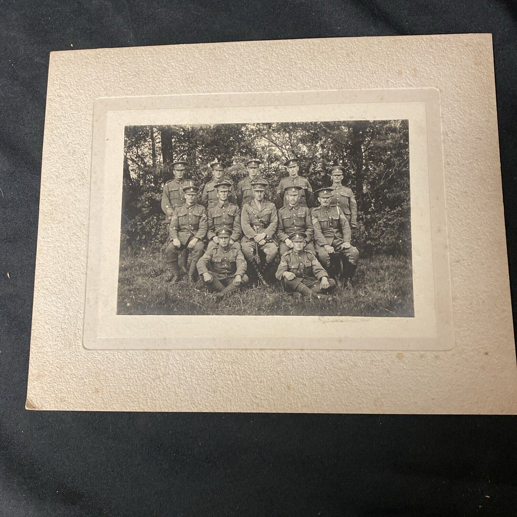 Royal Defence Force April 1921 B Company Sergeants All Names on rear (5438)