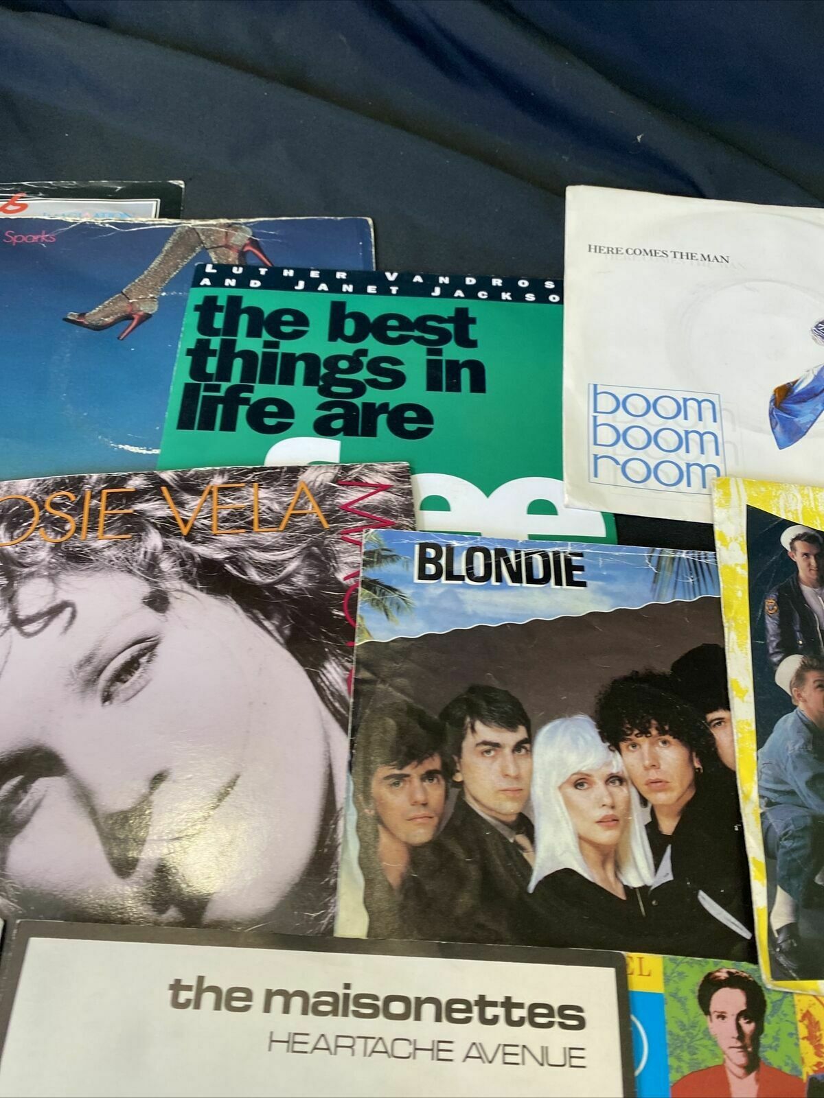 Vintage 1980's 7" Singles x12  Blondie Level 42 Roman Holiday + More (8359