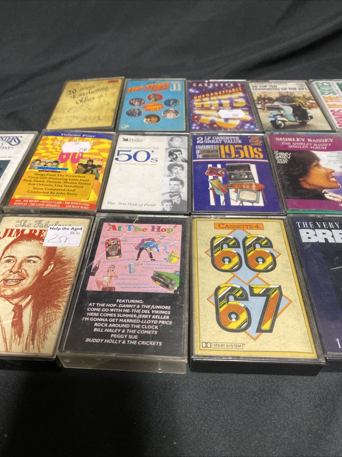 20 Cassette tapes Mainly 50's / 60's / 70's Bassey Garfunkel Dusty Bread - (1740)