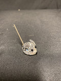 Swarovski Silver Crystal small Mouse with springy tail - No box - (1614)