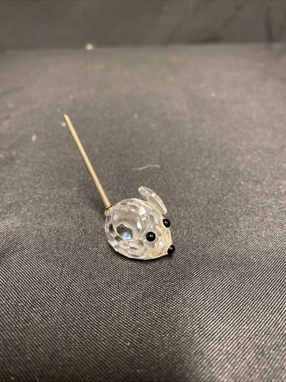 Swarovski Silver Crystal small Mouse with springy tail - No box - (1614)