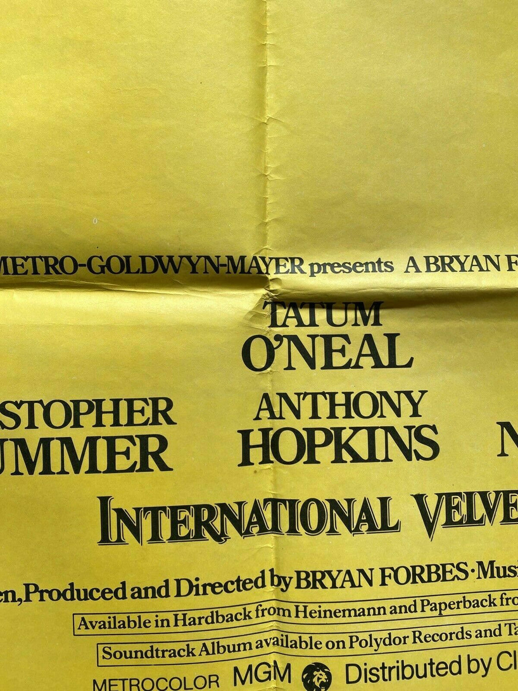 ORIGINAL UK QUAD POSTER - International Velvet - 1978 - 30" x 40" - (6583)