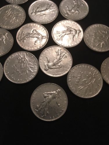 France Franc 1 Francs Coins x 15 - All 1960's - (2806)