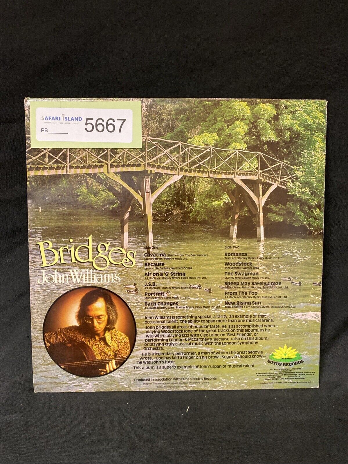 VINYL RECORD - John Williams BRIDGES Inc Cavatina 1979 Album - (5667)