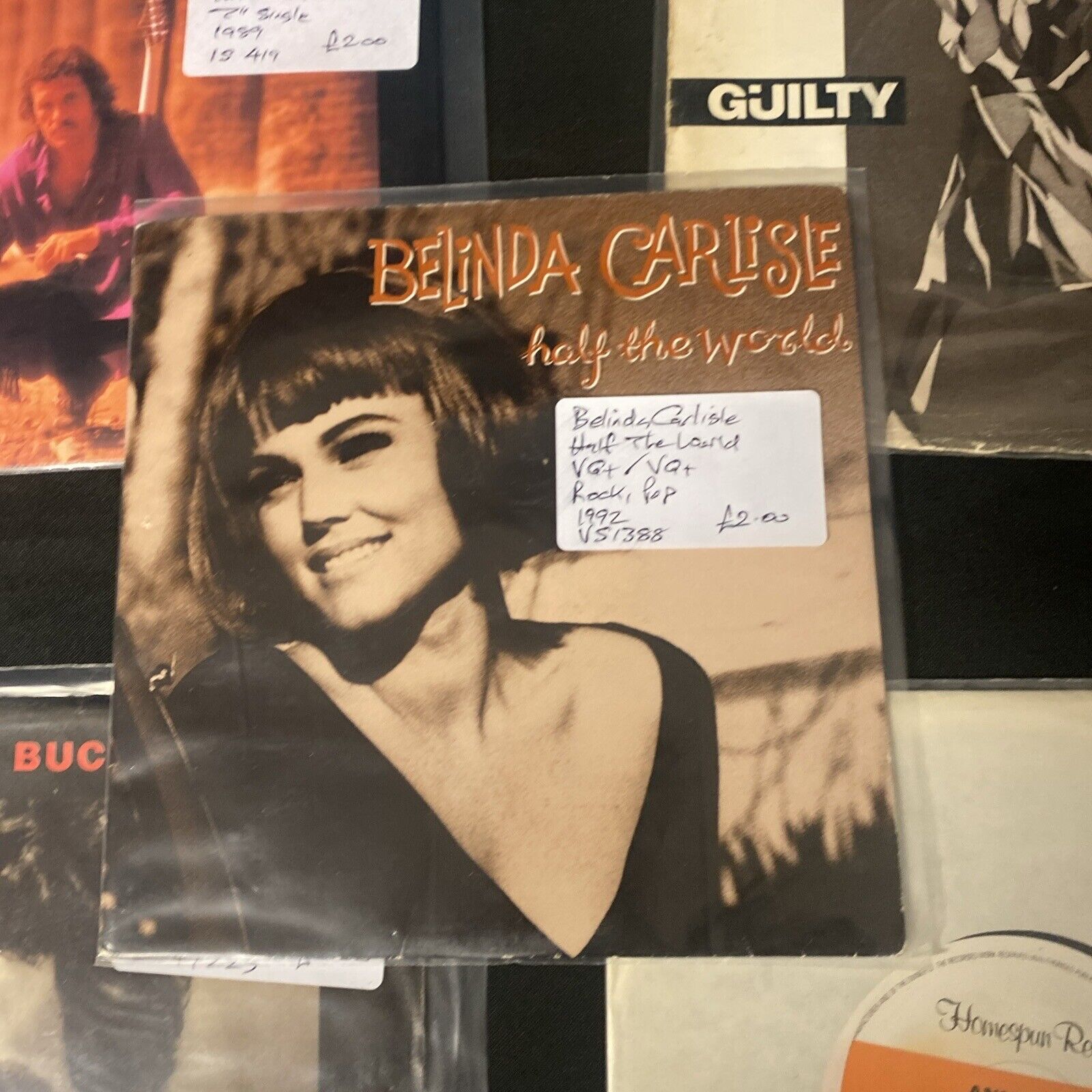 Vinyl Records 7" Singles 5 x 1980's Belinda Carlise, Capaldi, Breen Etc -(9481)
