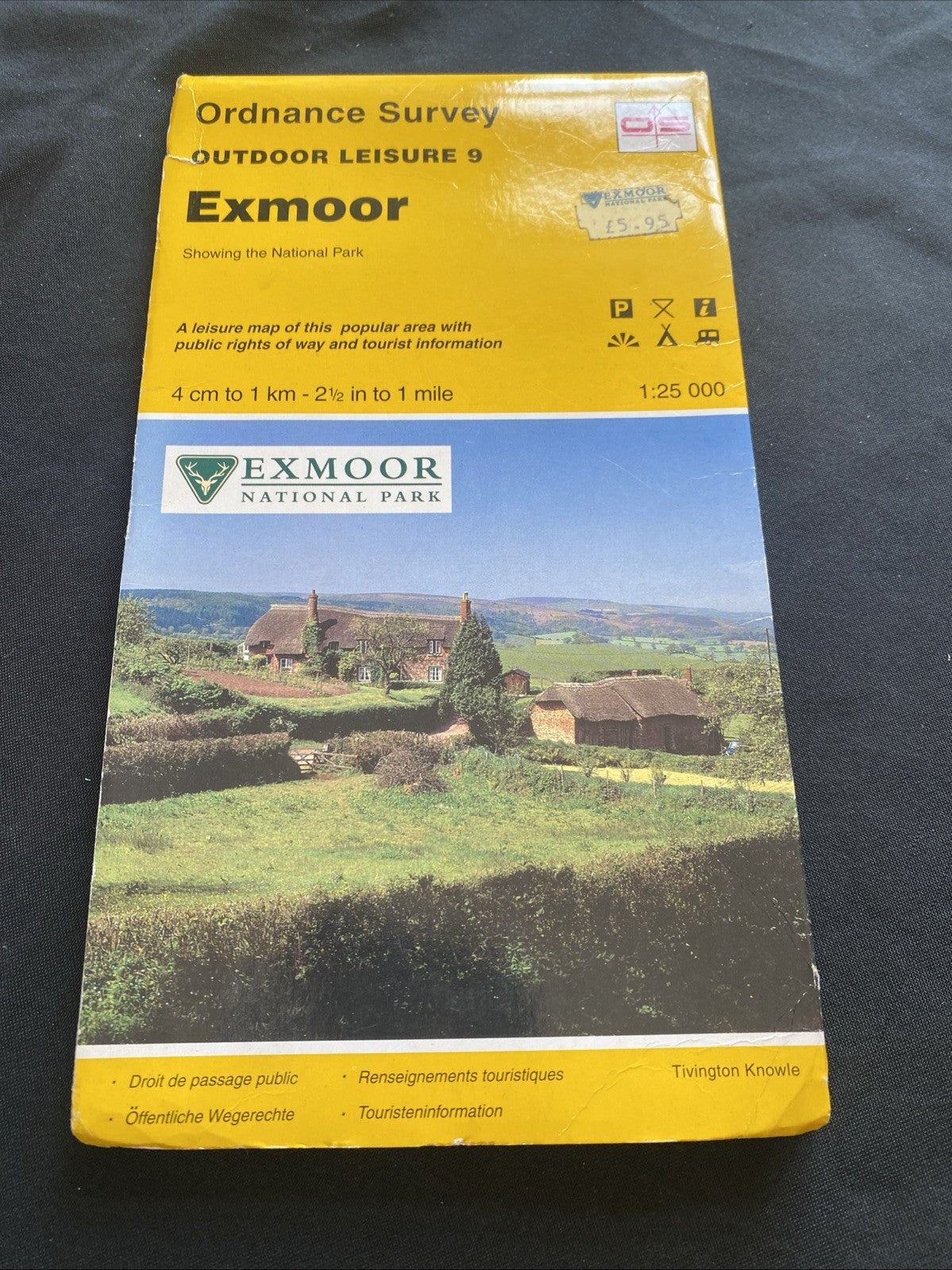 Exmoor inc National Park Ordnance Survey OS Explorer Map #9 1:25 scale (1235)