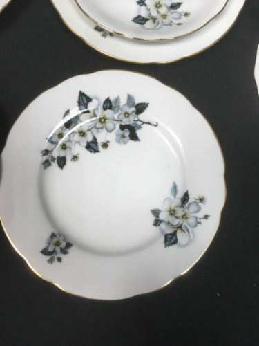 Bohemia Ceramic Works Czechoslovakia tea set antique 18 piece (6 trio) -(2764)