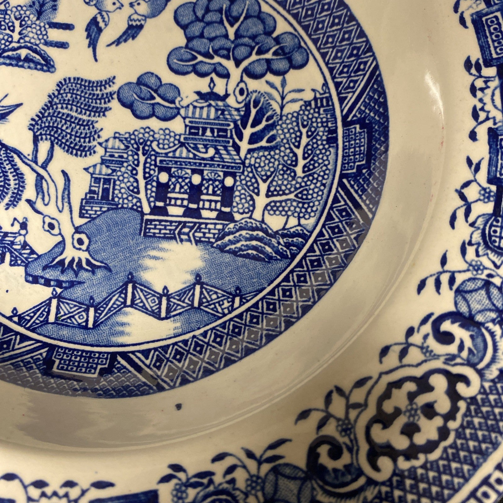 Washington Old Willow Bowl 22.5cm Made in England Ex. Cond - (1714)