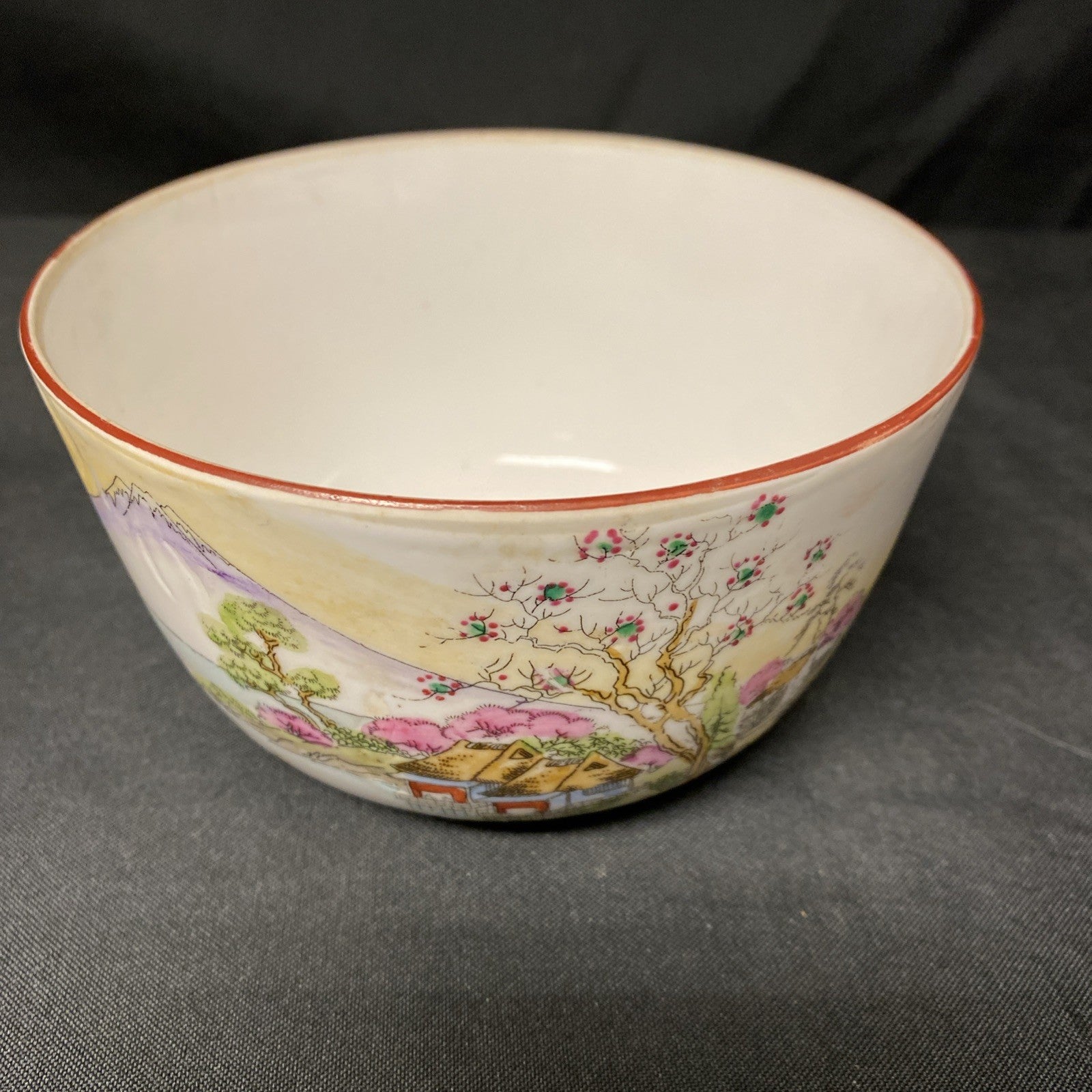 Vintage Japanese Rice Bowl Hand Painted Made in Japan - (1664)