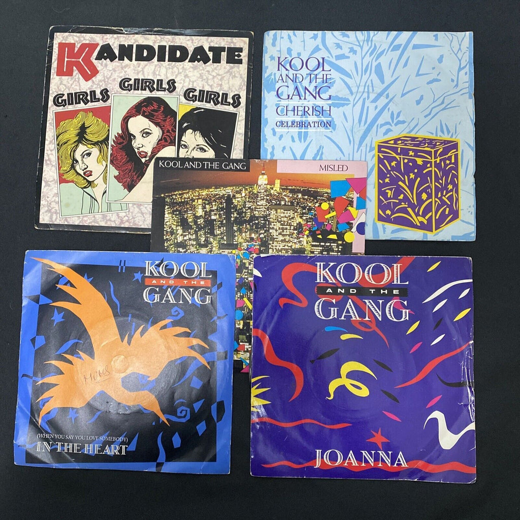 Vinyl Records 7" Singles 5 x 1980's Kool and the Gang, Kandidate - (9460)