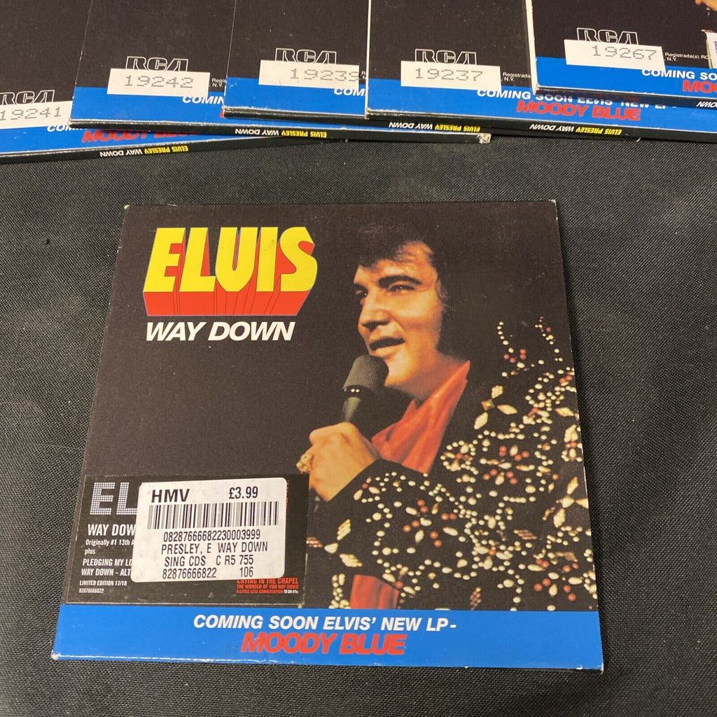 Elvis Presley CD Single x 6 - Way Down - Numbered Editions Collectors - (5106)