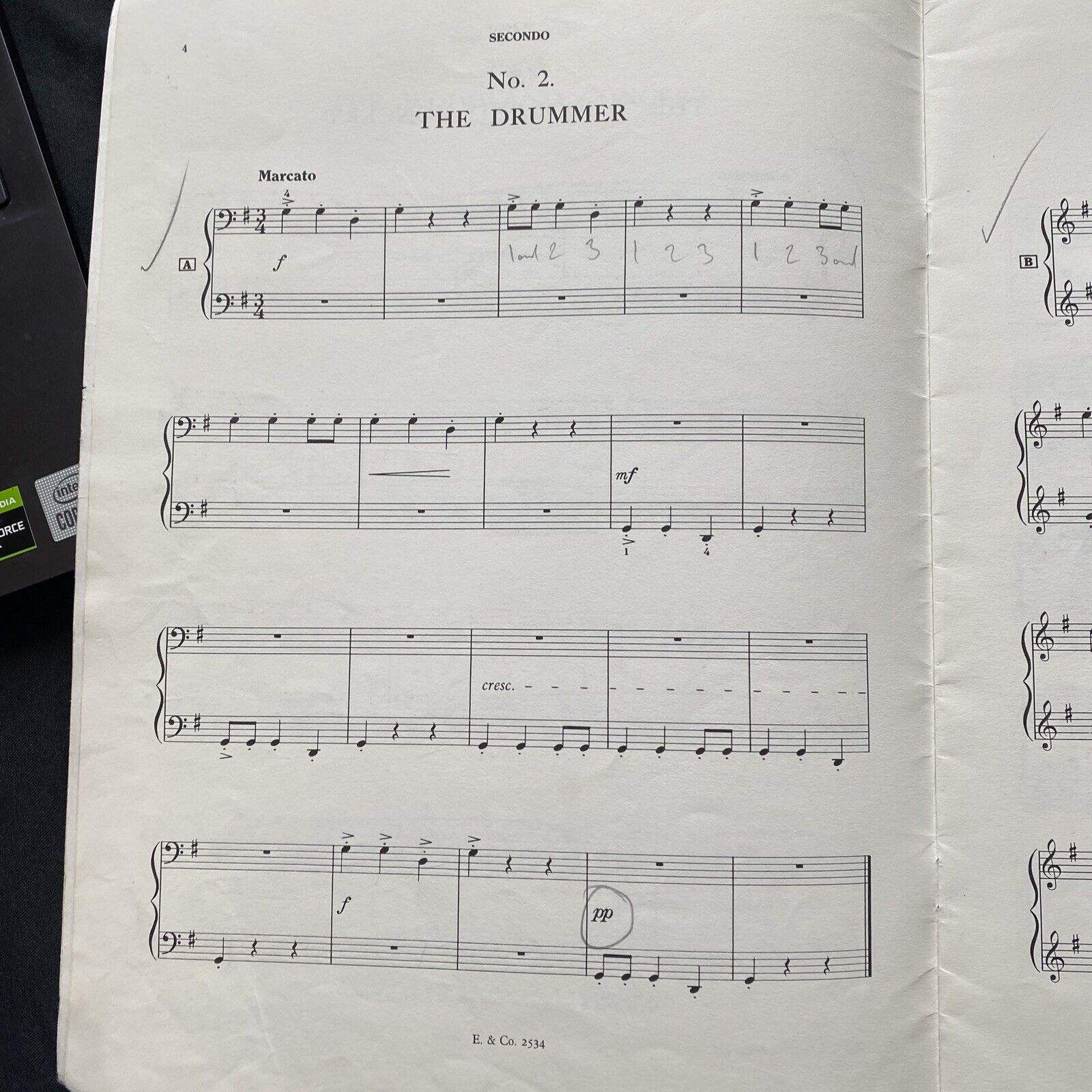 Piano Music Book 1959 The Woodland Minstrels Six Duets Gwendoline Peters - (9539