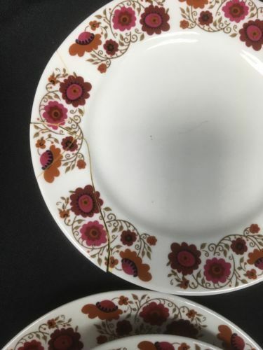 RIDGWAY Carissima 1960's Pure Bone Chine Tea Set 36 pieces - (2793)