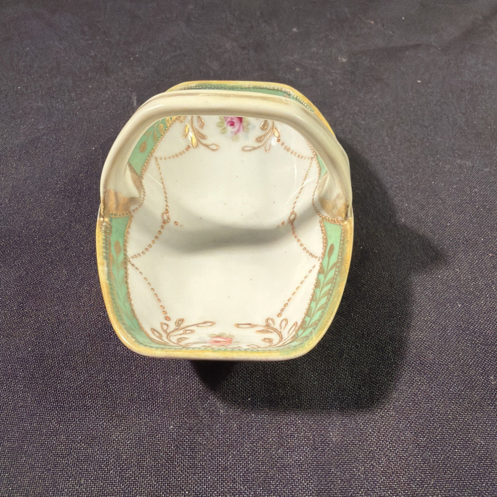 Noritake Made in Japan Small handled pin dish Excellent Cond. - (2064)