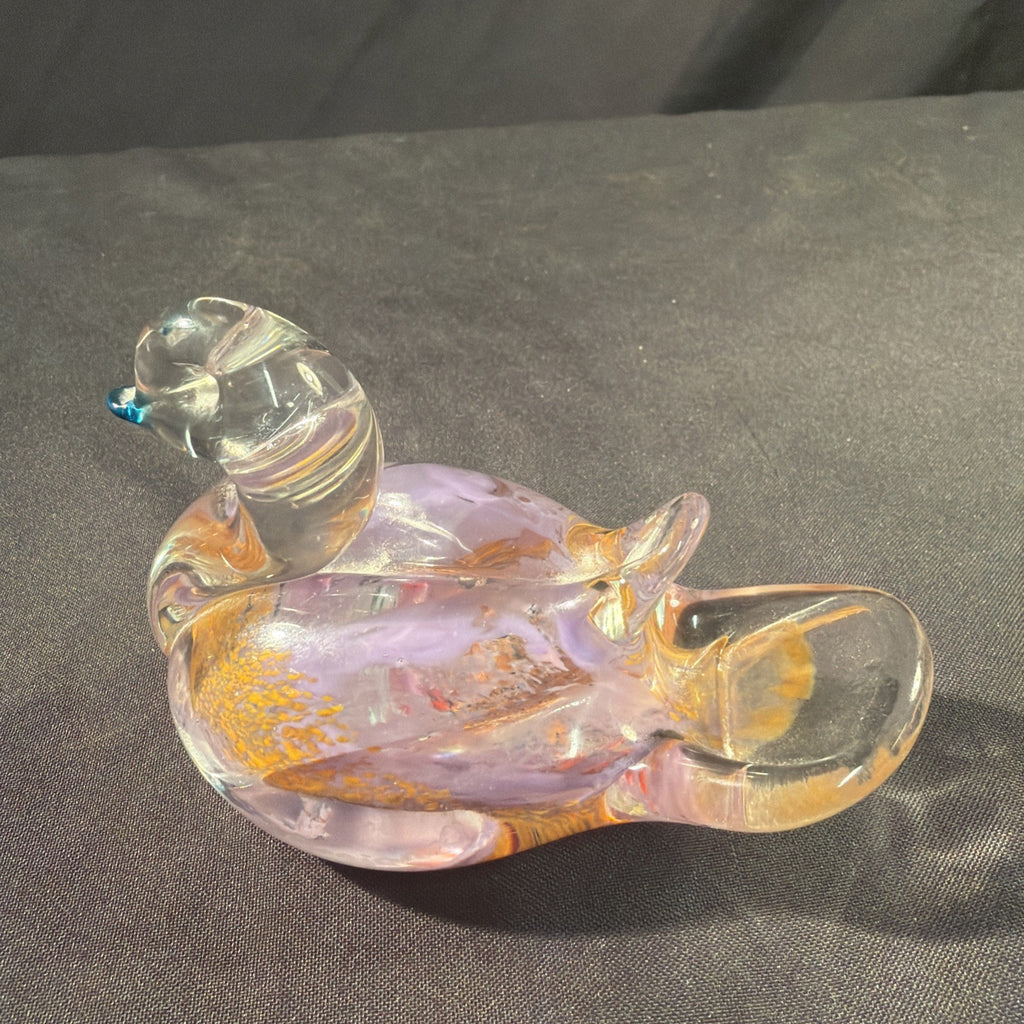 Vintage Maltease Malta Glass Duck Designed For Cittadella Goza - (2078)
