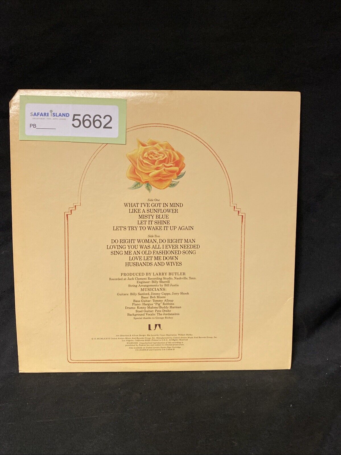 VINYL RECORD - Billie Jo Spears WHAT I'VE GOT IN MIND Album 1976 - (5662)