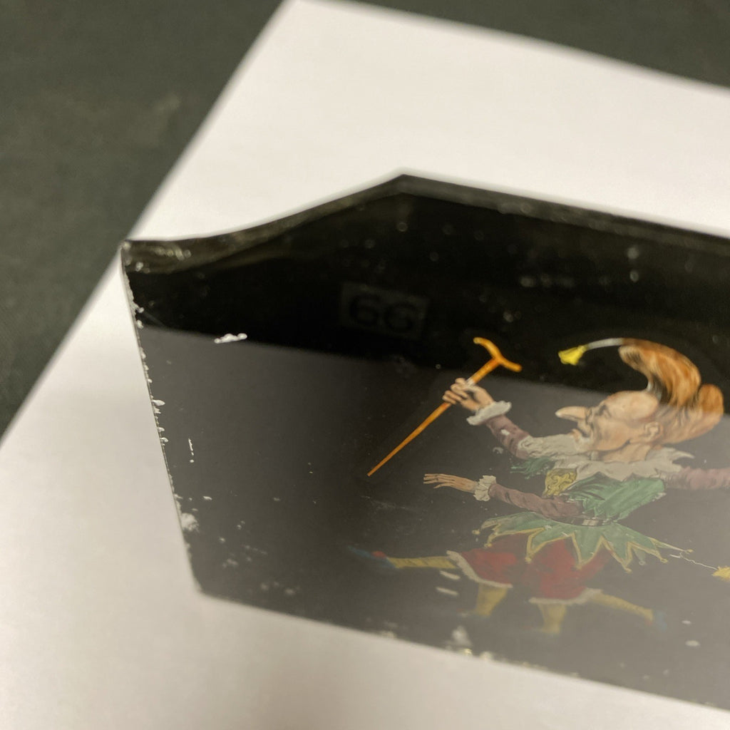 Magic Lantern Victorian Glass Square Handpainted Circus x 3 Slides (1064)