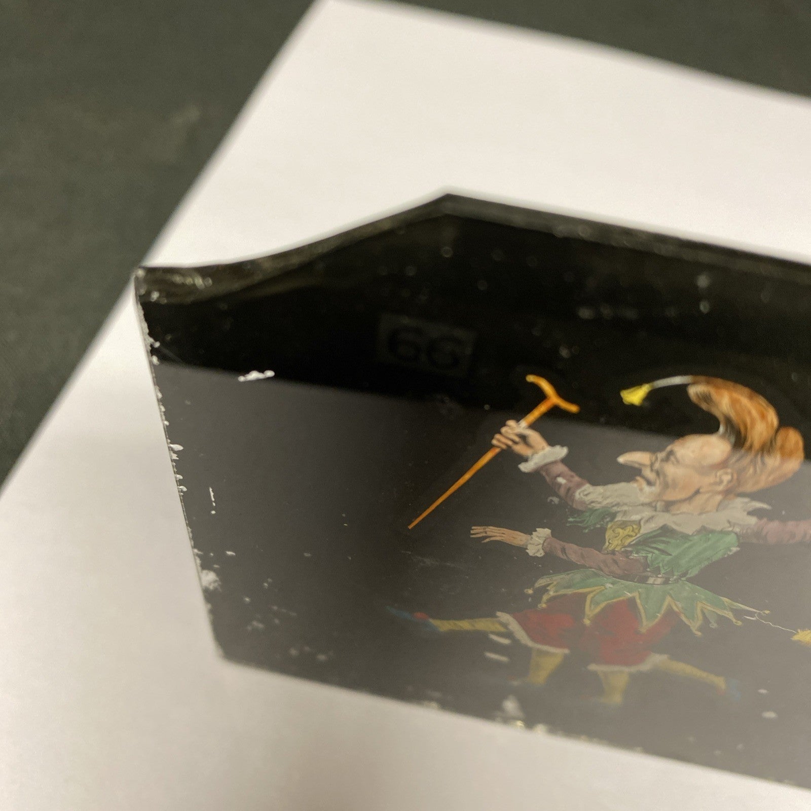 Magic Lantern Victorian Glass Square Handpainted Circus x 3 Slides (1064)