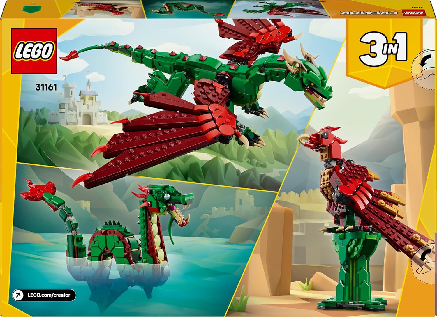 LEGO Creator 3 in 1 - Medieval Dragon - 31161