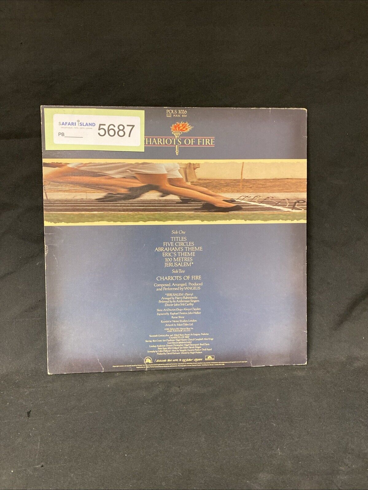 VINYL RECORD - Vangelis - Chariots of Fire Original Score 1981 LP - (5687)
