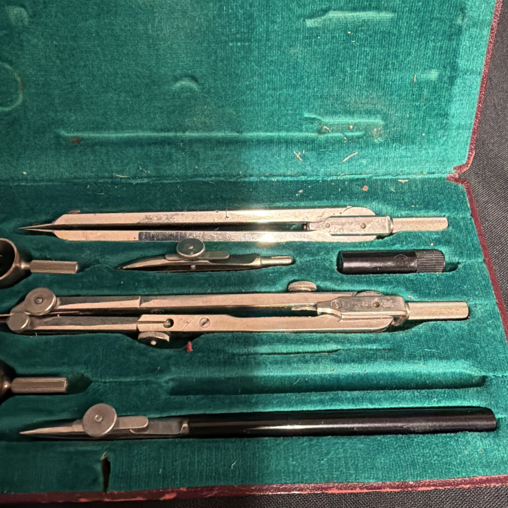 Eco Bra Eichmüller & Co Kandidat Draughtsmens Technical Drawing compass set - (1955)
