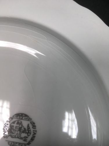 Wood & Sons 1940's Burslem Stratford alpine white ironstone plate - Devon (6634)