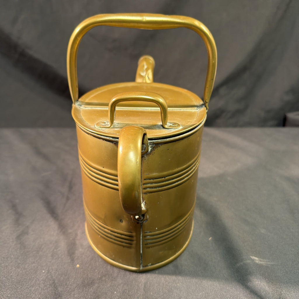 Antique Victorian 1900's Joseph Sankey & Sons Solid Brass Watering Can - (2032)