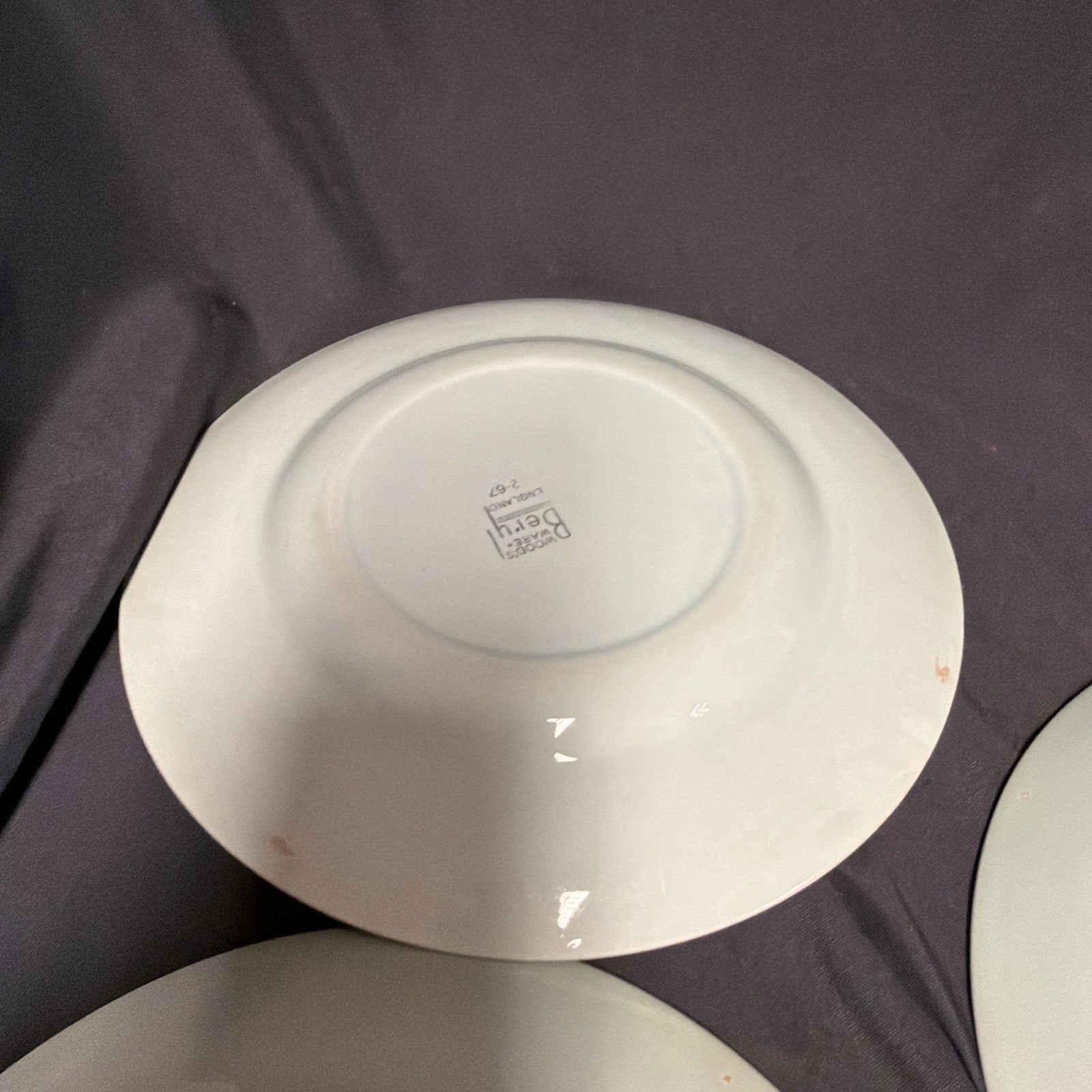 Wood's Ware Beryl Utility Green 5 x Dinner Plate 25cm Diameter- (1933) 