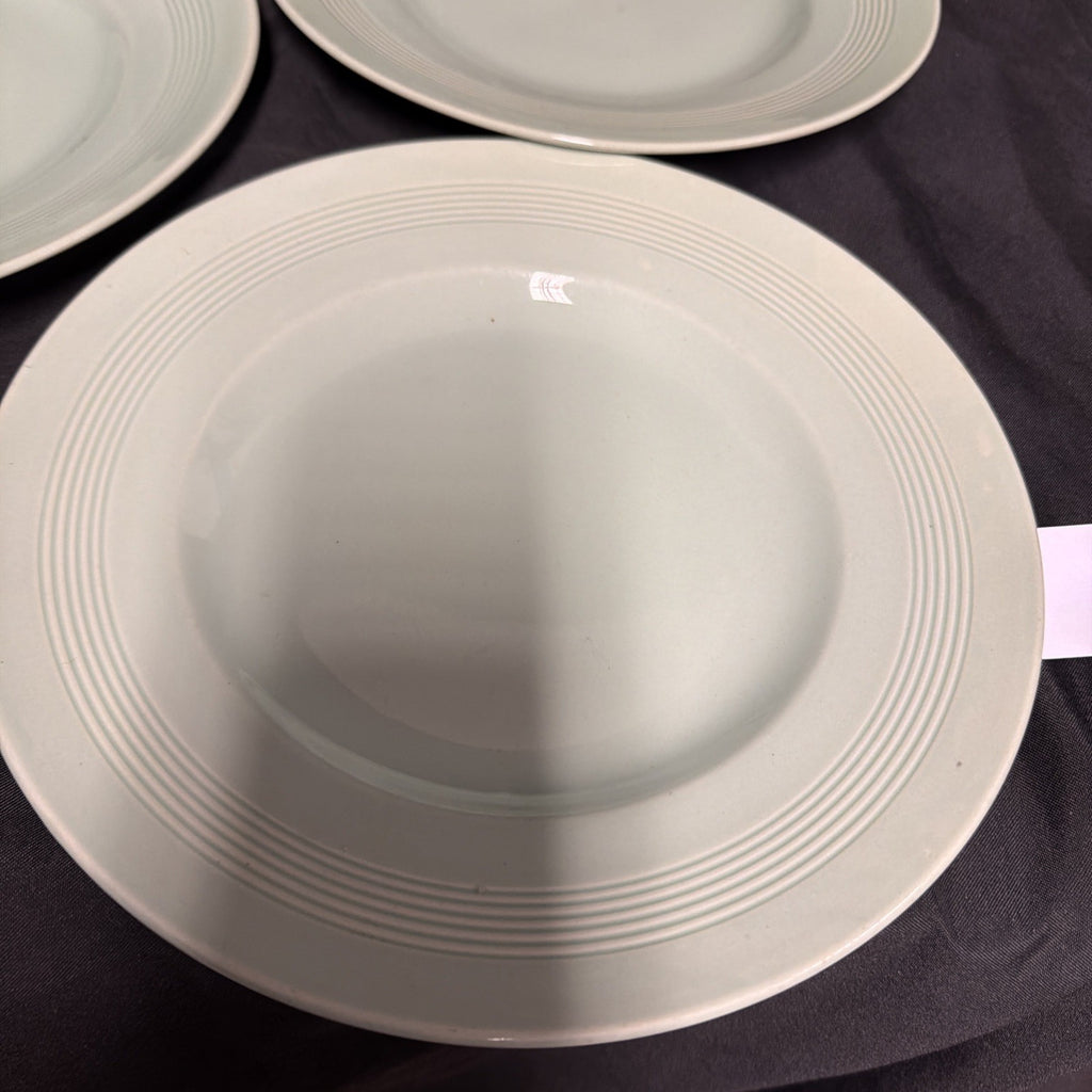 Wood's Ware Beryl Utility Green 5 x Dinner Plate 25cm Diameter- (1933) 