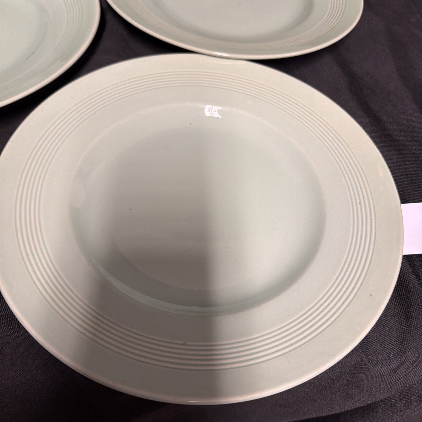 Wood's Ware Beryl Utility Green 5 x Dinner Plate 25cm Diameter- (1933) 