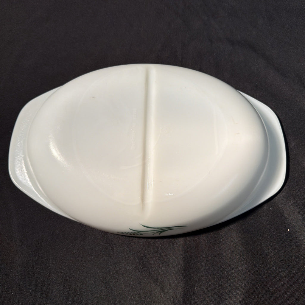 Pyrex 1960's Wheatsheaf design Divided Vegetable Dish - (2367)