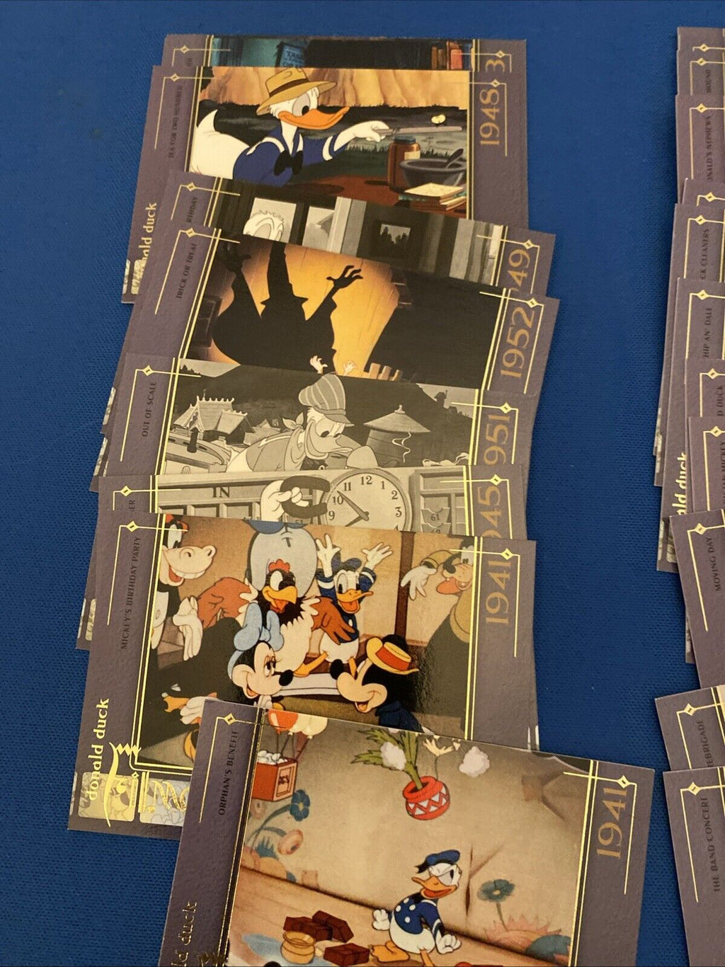 Upper Deck 2003 Disney Treasures Donald Duck filmography x21 Trading Cards (5757