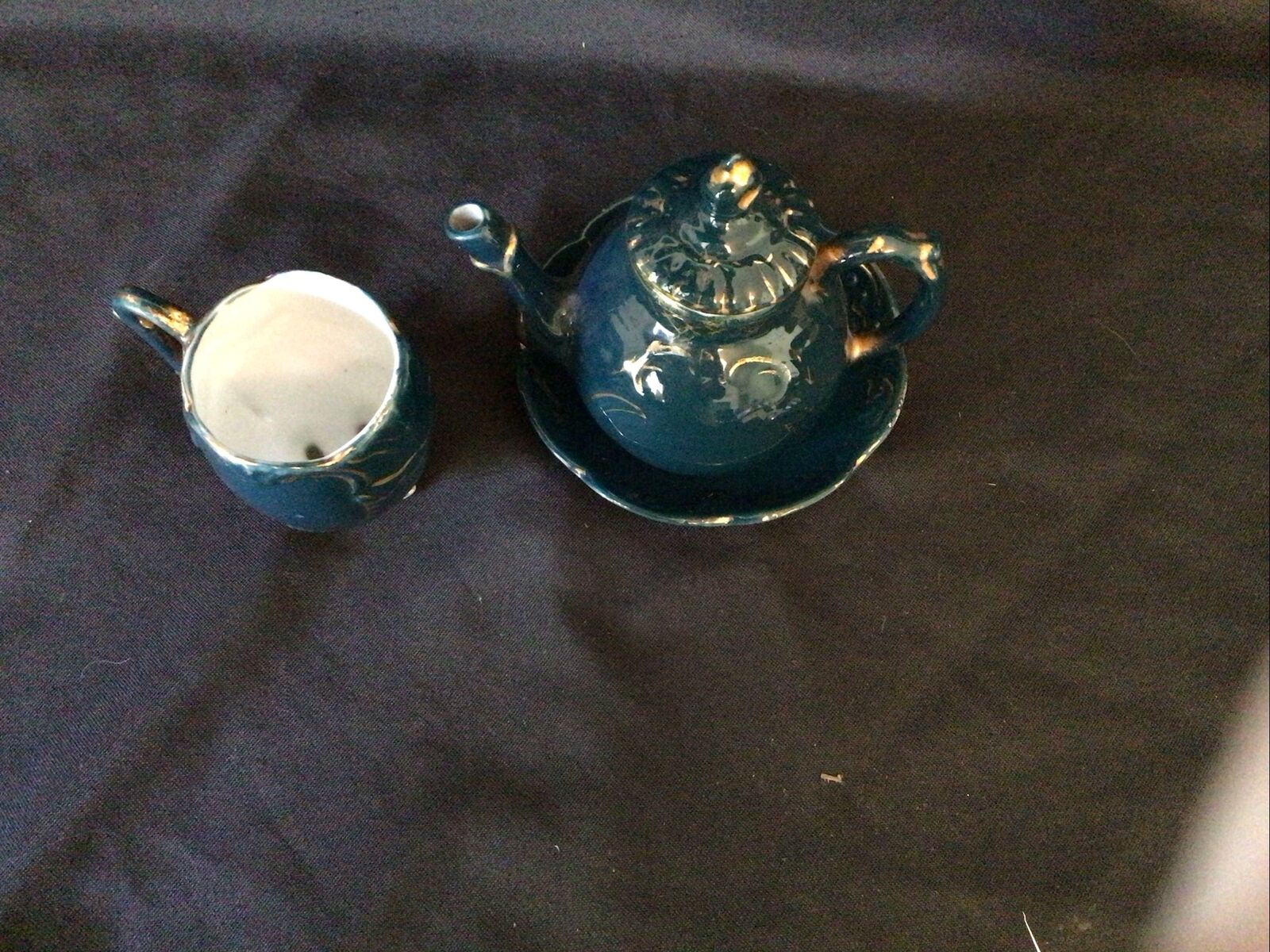 Teapot Collectors Small Ceramic Vintage set 9cm Japanese Style - (8048)