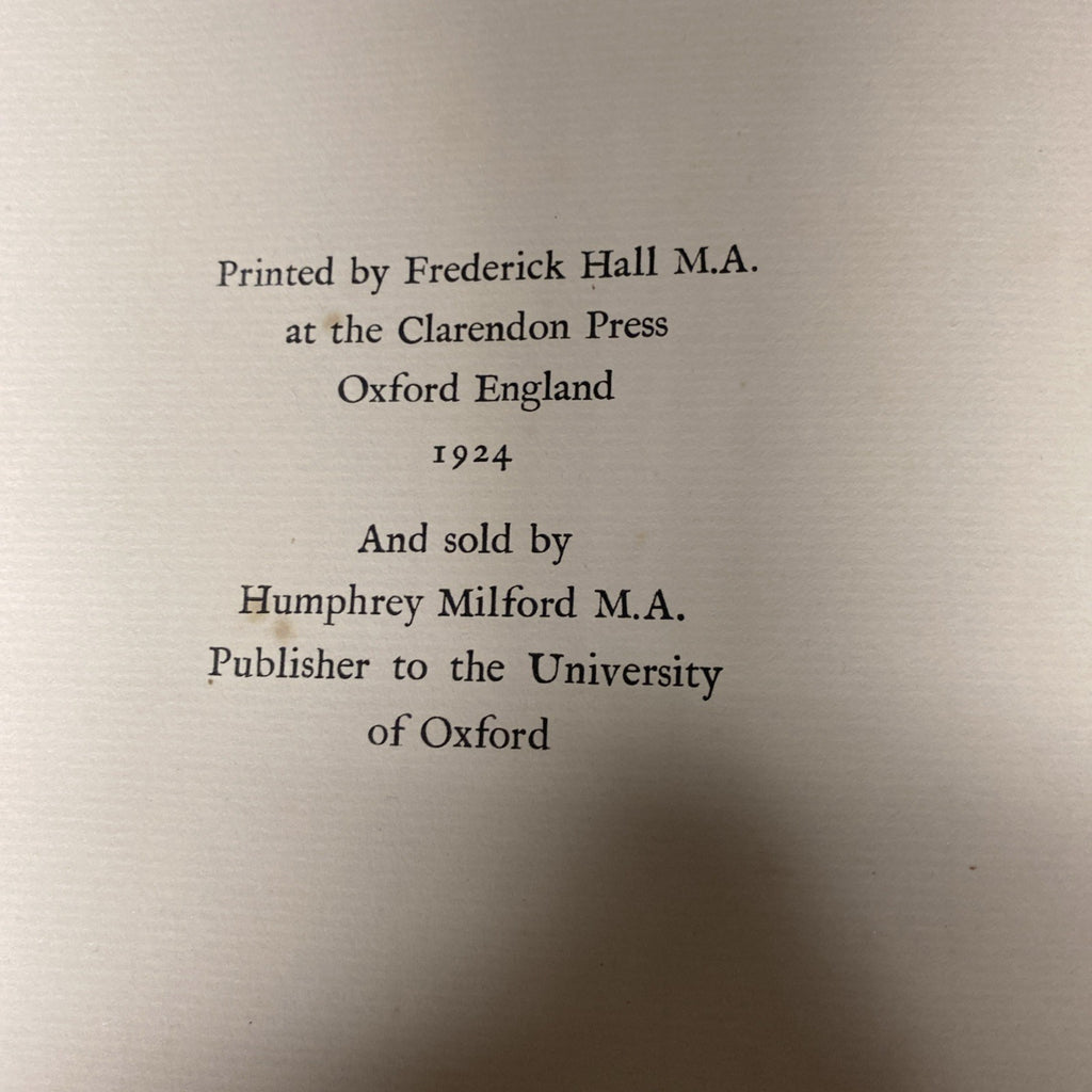 Book - Thomas Gray - Ode on a Distant Prospect of Eton College 1747 - 1924 -(1563)