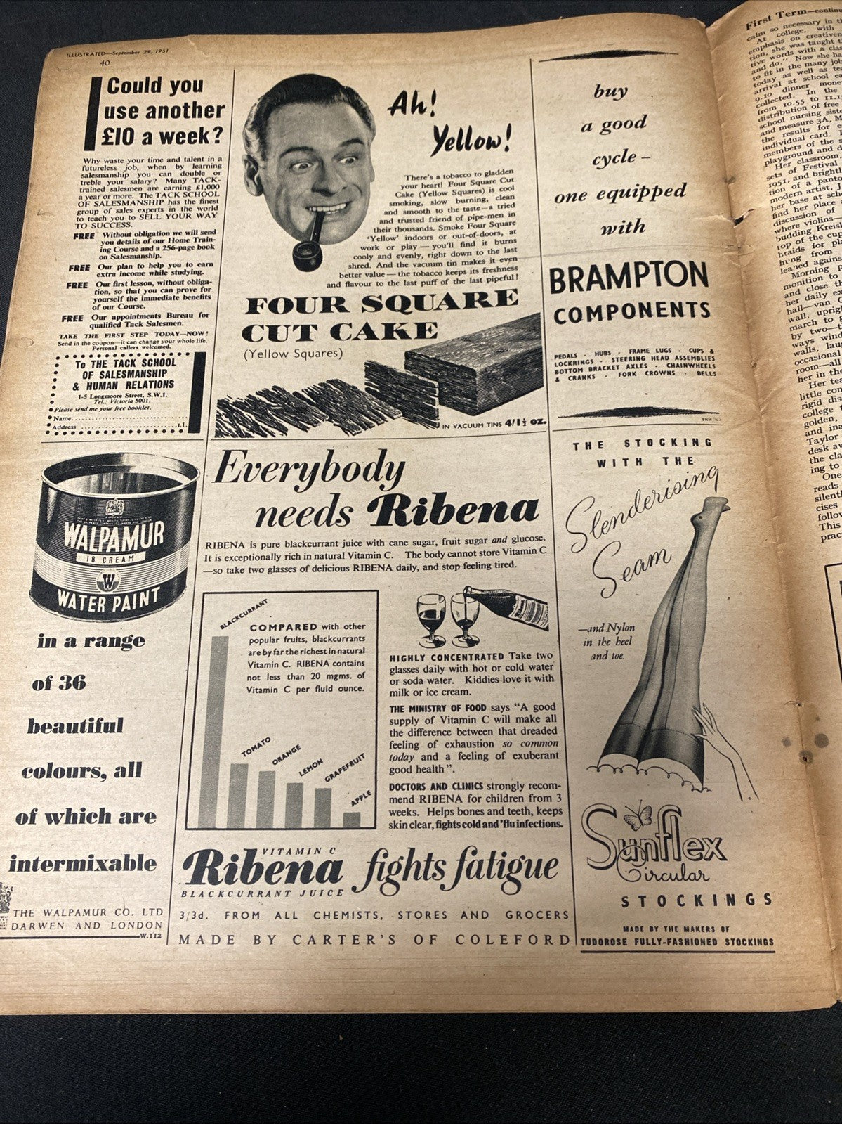 Illustrated Magazine September 29 1951  The Royal Tour Elizabeth & Philip- (1680)