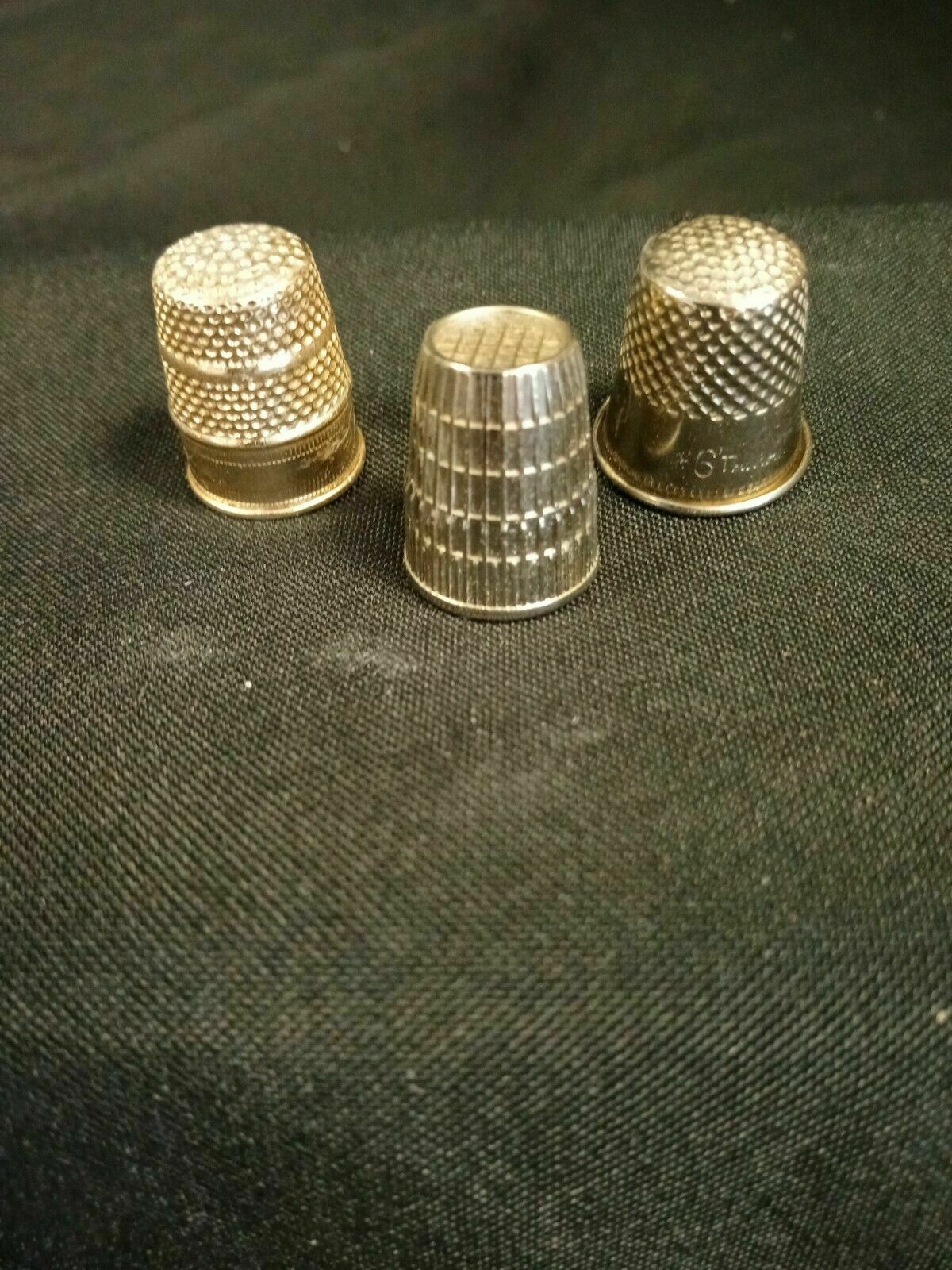 Antique Thimble made in West Germany Stamped inside #3 W. Germany 14mm -(7933)
