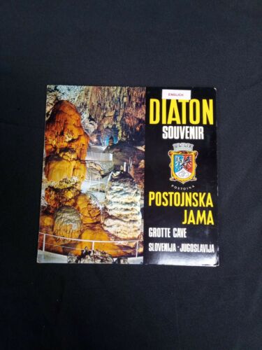 POSTOJNA CAVE - Floppy vinyl English single and 11 original slide photos (6986)