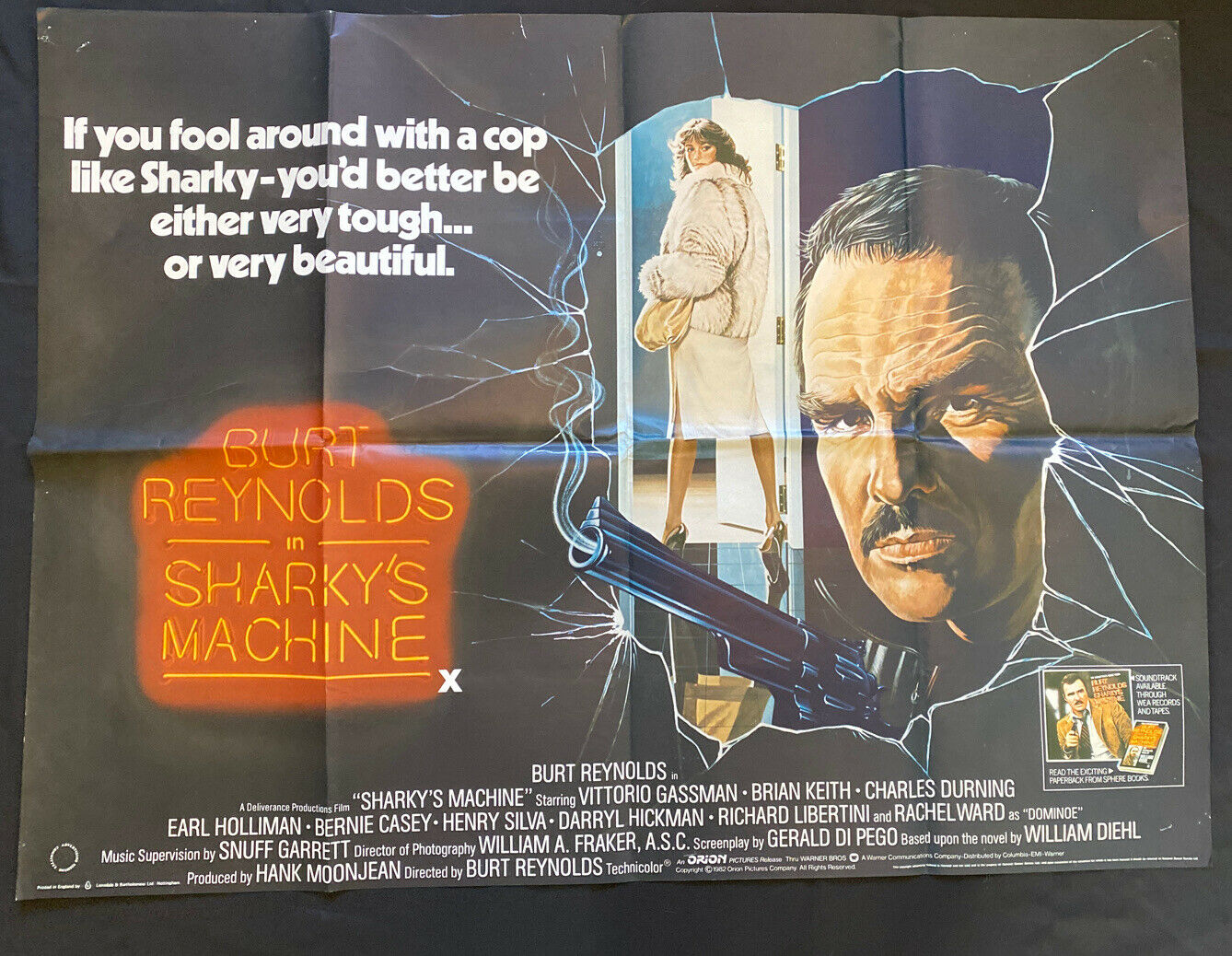 ORIGINAL UK QUAD POSTER - Sharky's Machine - 1981 - 30" x 40" - (6549)