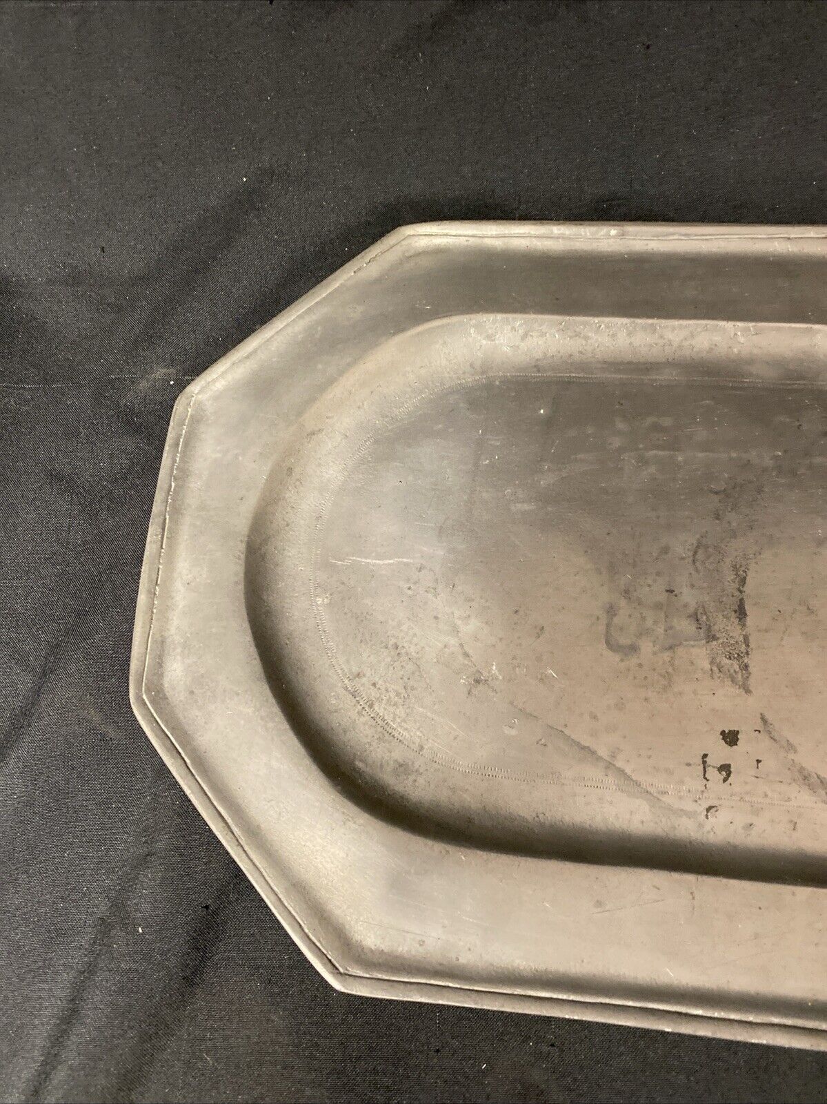 Antique German Pewter 3 Angel & Star in circle Hallmarks 50cm long - (5721)